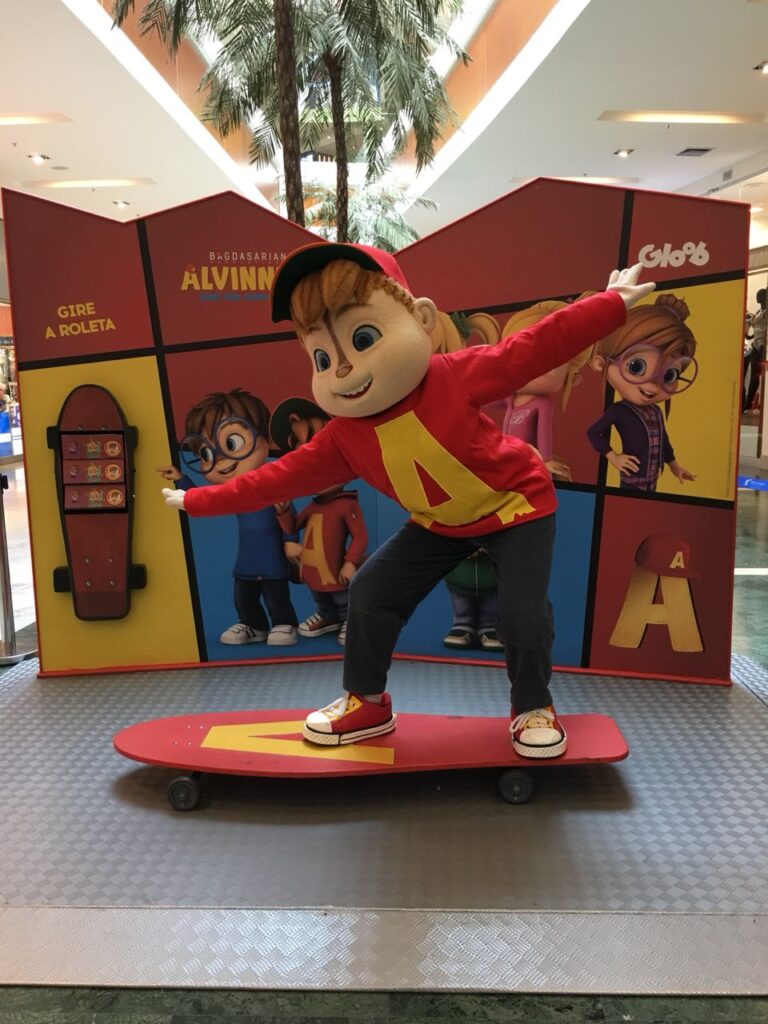 Boulevard Shopping traz personagens Ladybug e Alvin